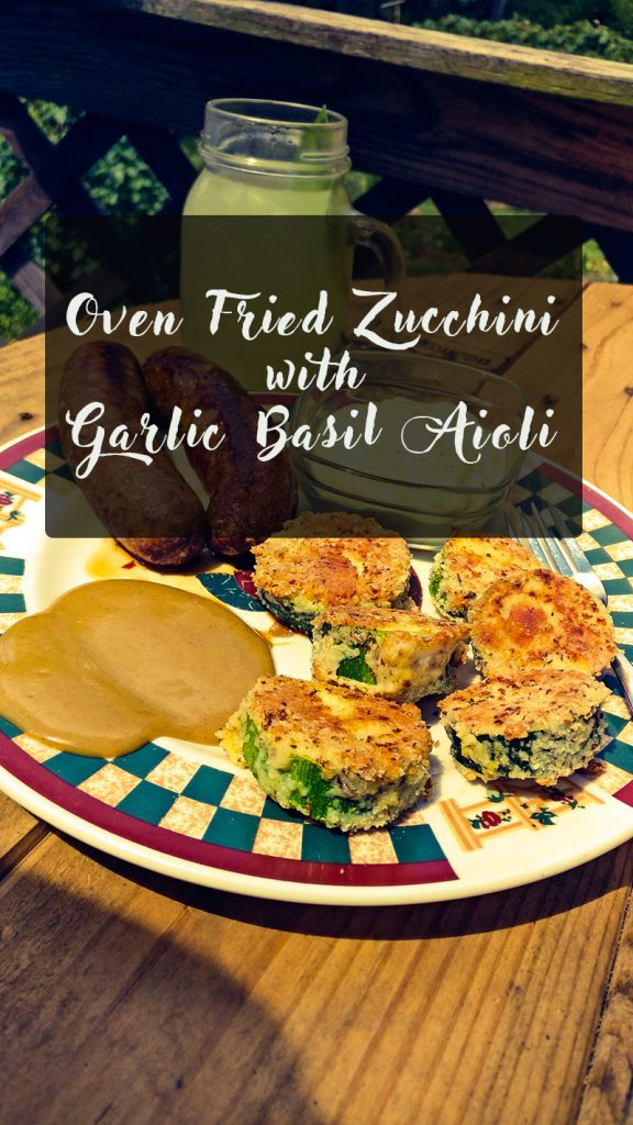Zucchini Recipes: Oven Fried Zucchini with Basil Garlic Aioli